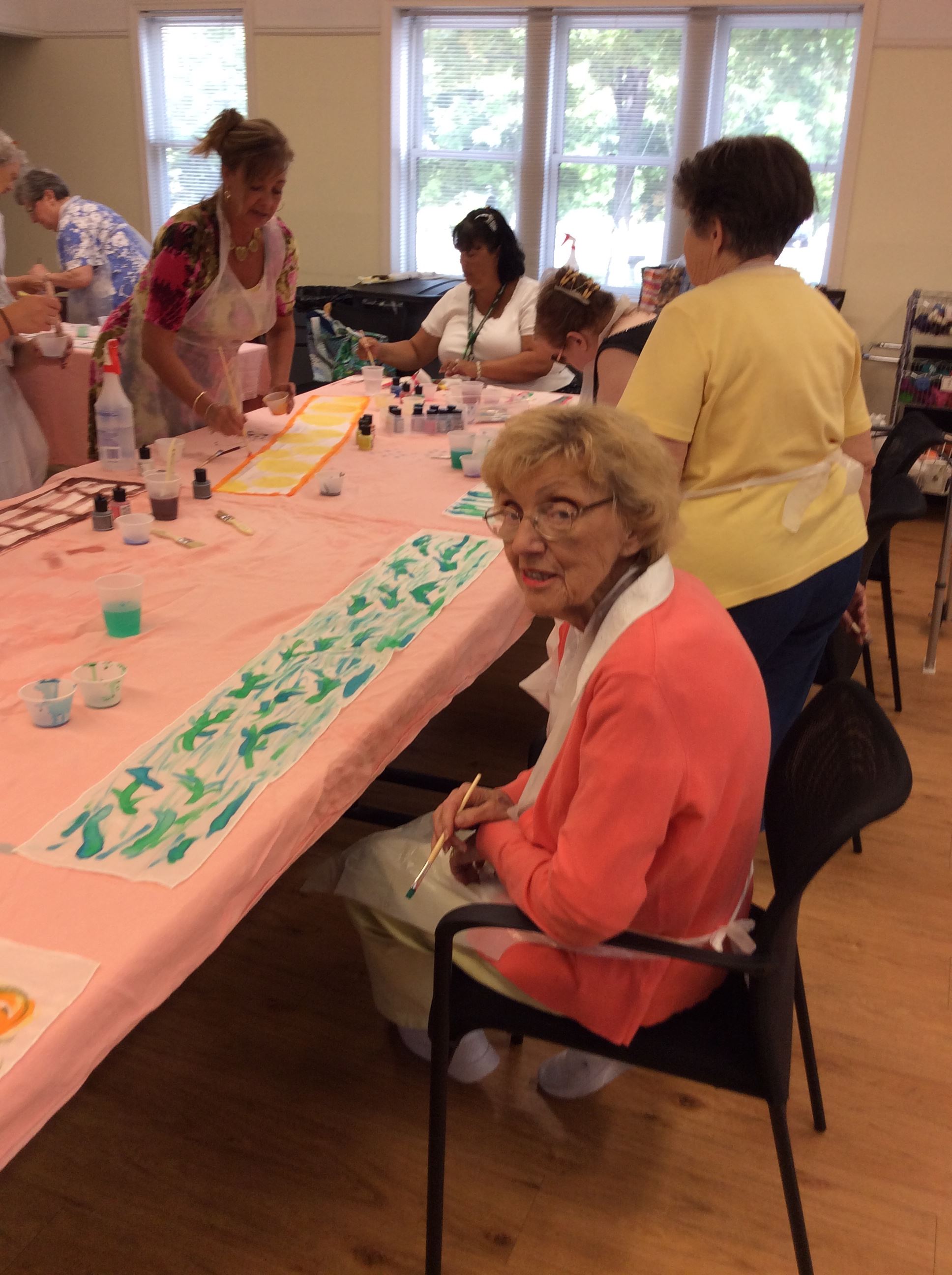 Silk scarf painting 1